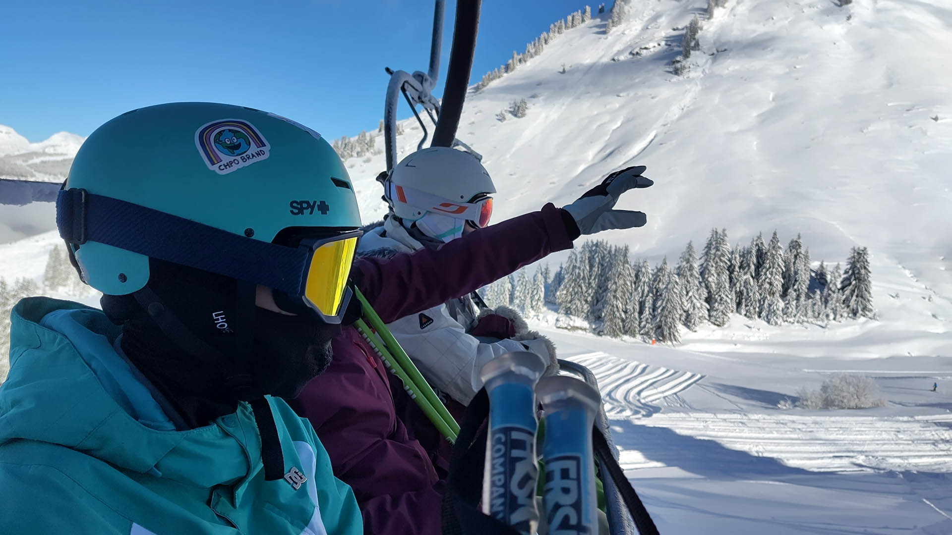 Ski sur le domaine skiable des Portes du Soleil